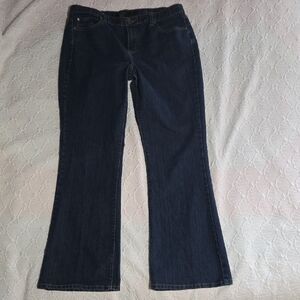 Calvin Klein Blue Flare Wide Leg Jeans
